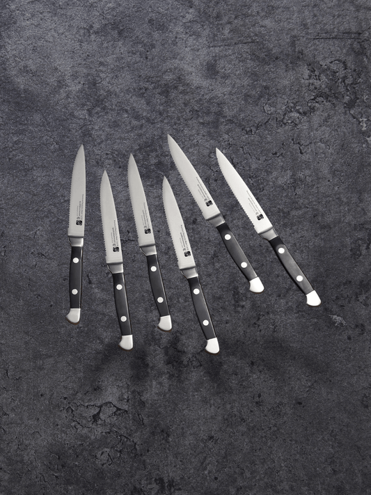 Couteau à Steak manche noir lustré
