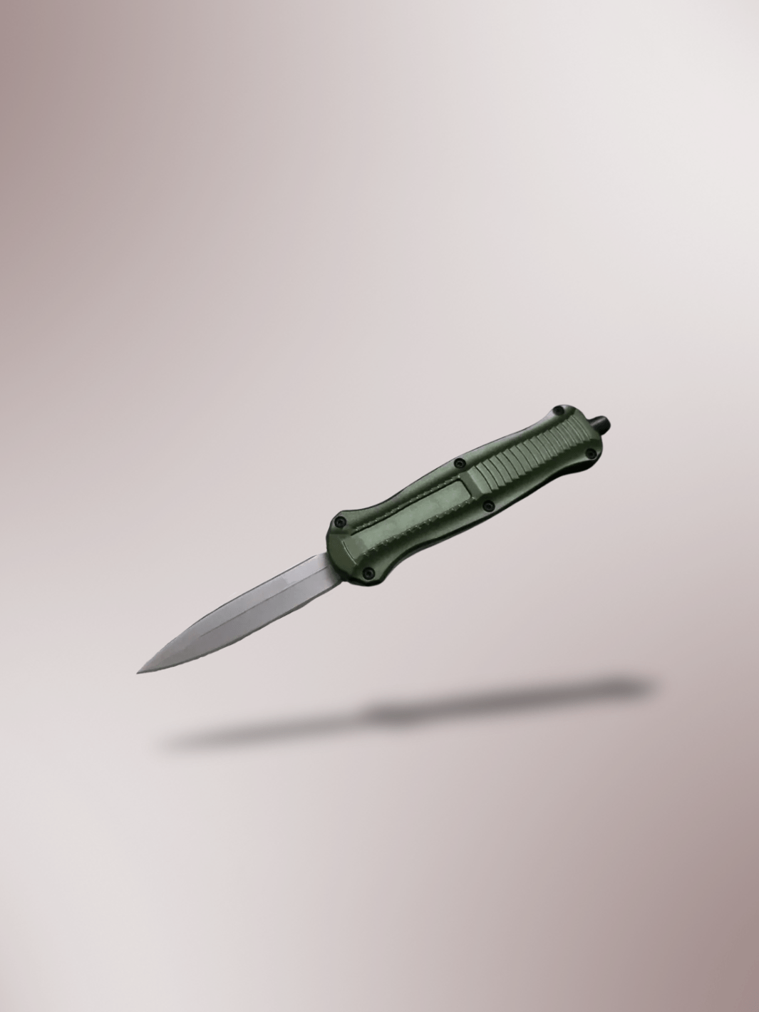 Couteau Automatique lame 440C manche en alliage Zinc Vert