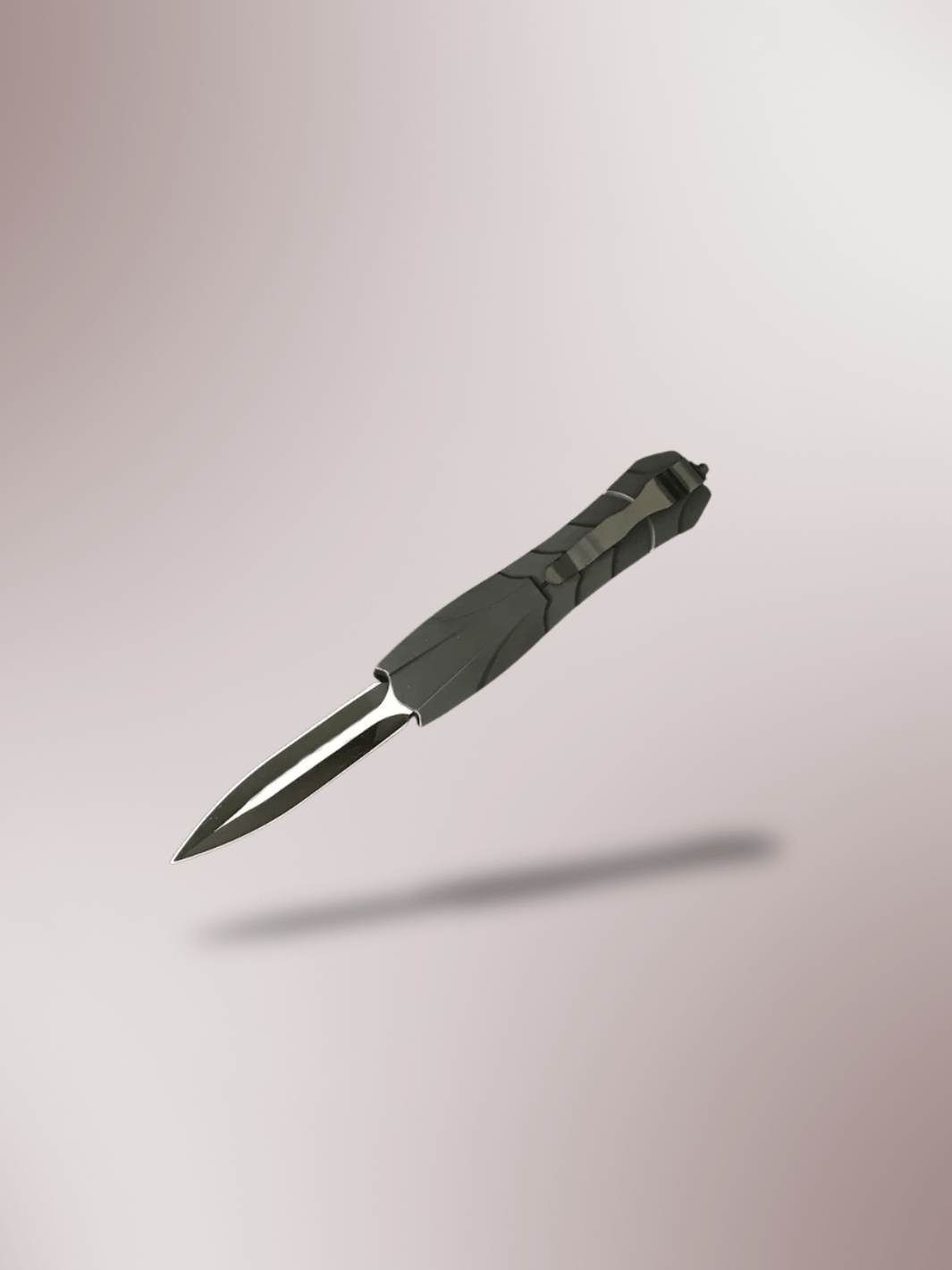 Couteau Automatique manche en ABS Gris