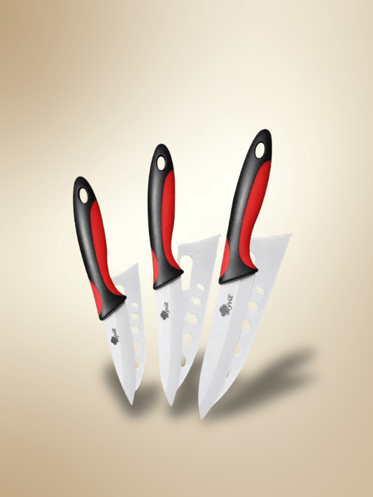 Couteau Céramique | Cook Set Rouge et noir 3.4.5 pouces / Stock principal