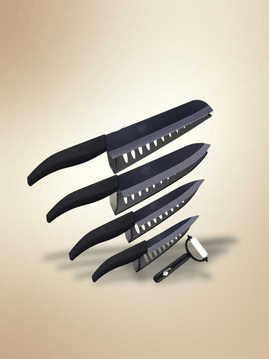 Couteau Céramique | zirconium noir couteaux à pain noir 3.4.5.6 pouces / Stock principal