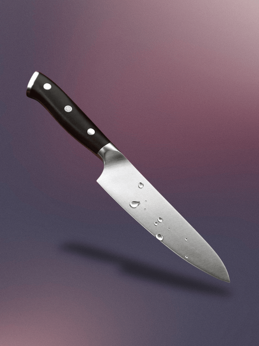 Couteau de Cuisine <br> lame 1.4116 inoxydable, étui en bois