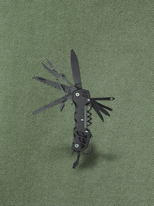 Couteau de Survie | 9,5 cm pour camping Noir