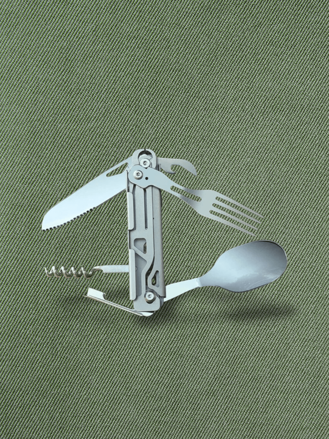 Couteau de Survie | Couverts pliants Argent