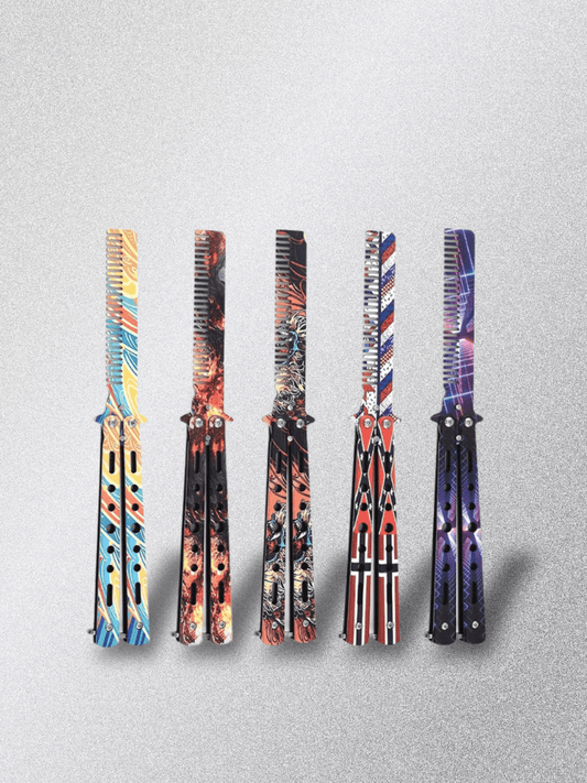 Couteau Papillon | peigne d'entraînement