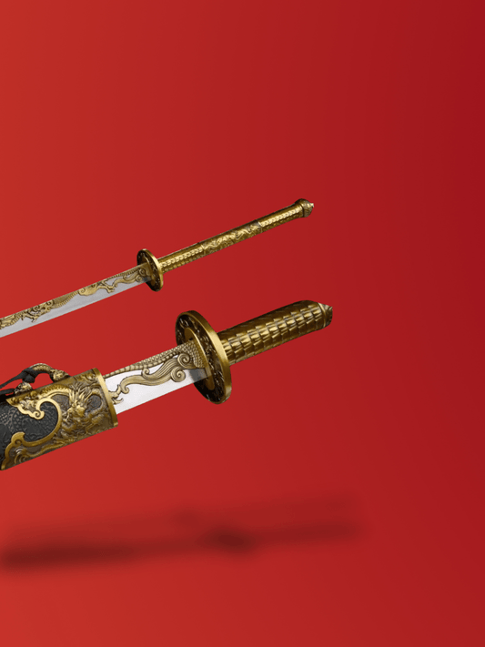 Katana <br> lame de 140 centimètres, manche en métal black