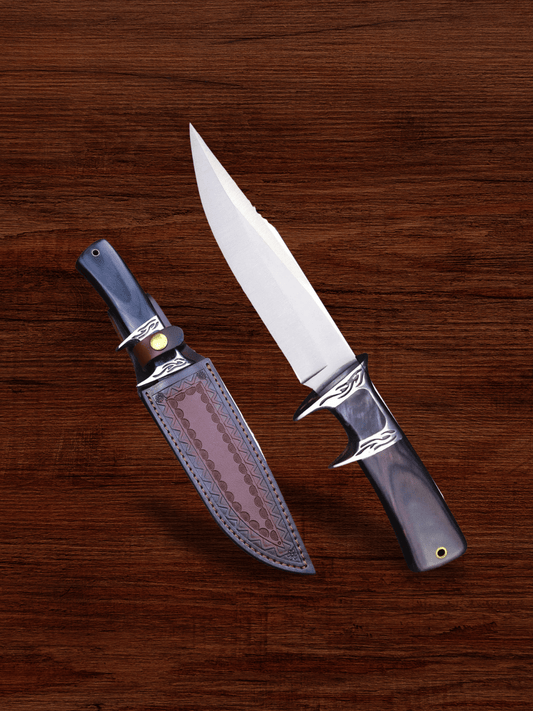 Poignard | couteau de chasse USA DEHONG HUNTING Bois gris anthracite
