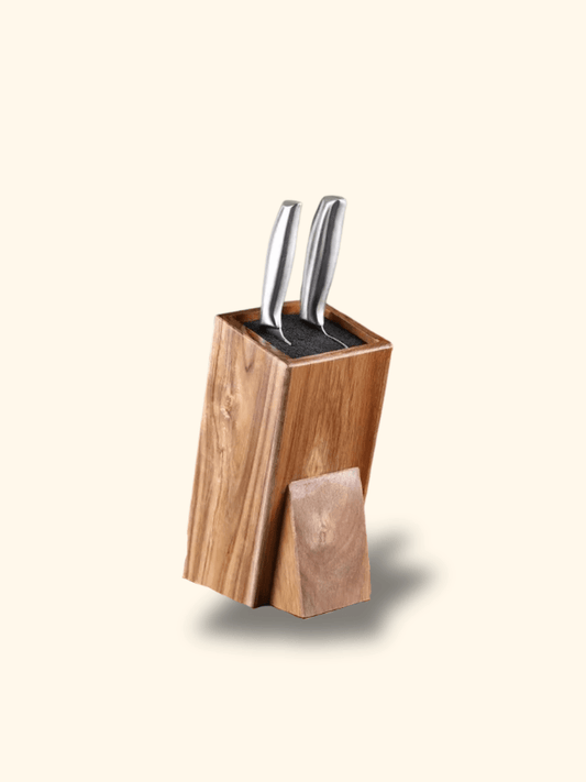Rangement pour couteaux à fente libre acacia Mangium bois acacia